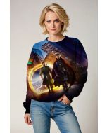  Doctor Strange Mystic Portal Graphic Sweatshirt – Deep Blue