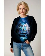 How to Train Your Dragon Sweatshirt – Deep Black & Blue Fantasy