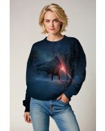 Dark Blue Galactic Warrior Sweatshirt