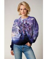 Purple Avengers Endgame Graphic Sweatshirt
