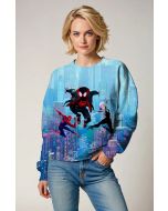 Light Blue Spider‑Verse Sweatshirt