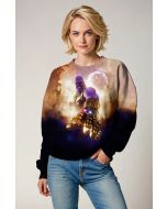 Brown & Black Thanos Infinity Gauntlet Graphic Sweatshirt