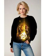  Black Avengers Golden Glow Sweatshirt