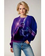Purple Thor Avengers Sweatshirt
