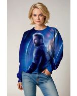Blue Captain America Avengers Sweatshirt
