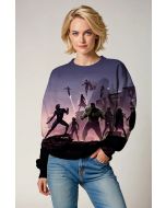Dark Purple Avengers Silhouette Sweatshirt