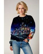 Dark Blue Avengers Galactic Battle Sweatshirt