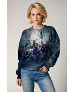 Dark Blue Avengers Team Battle Sweatshirt
