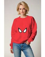 Web Vision Minimalist Apparel – Bold Red Sweatshirt