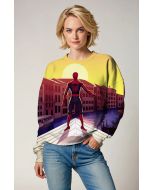 Sunset City Hero Graphic Apparel – Golden Yellow Sweatshirt