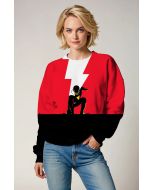Hero Streak Streetwear – Red & Black Sweatshirt