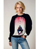 Cinematic Chair Scene Streetwear – Black & White Sweatshirt