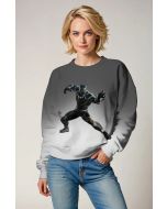 Black Panther Power Move Crewneck Sweatshirt – Smoke Gray