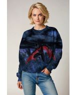 Dark Blue Future Knight Crewneck Sweatshirt – Futuristic Hero Appeal
