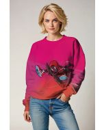 Bright Pink Gradient Sweatshirt – Hero Motion Style