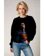 Black Superman Graphic Sweatshirt