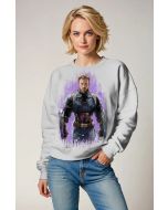 Light Gray Captain-Inspired Crewneck Sweatshirt