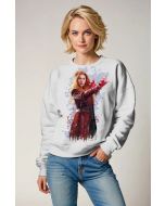 Light Gray Mystic Hero Crewneck Sweatshirt