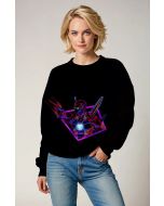 Black Neon Tech Hero Crewneck Sweatshirt