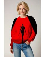 Red and Black Widow Crewneck Sweatshirt
