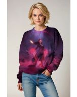 Purple and Pink Scarlet Witch Crewneck Sweatshirt