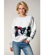 White Superman vs Batman Crewneck Sweatshirt