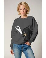 Dark Gray Chibi Batman Crewneck Sweatshirt