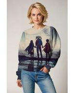  Beige Hero Trio Scenic Crewneck Sweatshirt