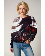 Red & Black Avengers Crewneck Sweatshirt – Cinematic Hero Panel