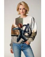 Dust Grey Crewneck Sweatshirt – Black Widow Airstrike Mode