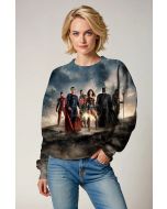 Justice League Legends Crewneck Sweatshirt – Heroic Cloud Fade