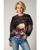 Dark Brown Chibi Stark Sweatshirt – Genius Glow Edition