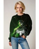 Black & Neon Green Venom Fusion Sweatshirt – Symbiote Surge