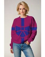Urban Magenta Power Sweatshirt – Minimalist Tech Symbol