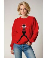 Red Heroic Threads Crewneck Sweatshirt – Graphic Web Style