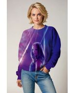 Guardians of the Galaxy Inspired Women’s Purple and Blue Gamora Cosmic Sweatshirt