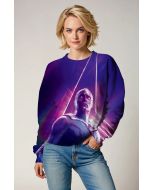 Avengers Inspired Vision Purple Cosmic Sweatshirt