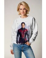 Ant-Man White Sweatshirt – Artistic Marvel Hero Print