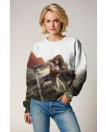 Amazonian Courage Crewneck Sweatshirt – Wonder Woman Charge