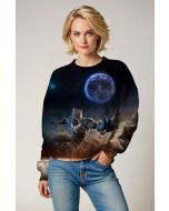 Black Panther Crewneck Sweatshirt – Lunar Combat Scene