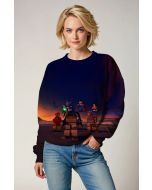LEGO Justice League Crewneck Sweatshirt – Block Heroes at Dusk