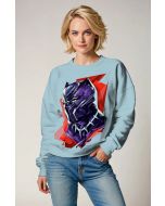 Black Panther Crewneck – Vibrant Polygon Power