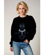 Black Panther Crewneck – Angular Warrior Black