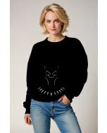 Black Panther Crewneck – Silent Protector Black