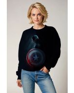 Captain America Dark Hero Silhouette Crewneck Sweatshirt