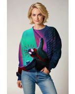 Miles Morales Neon Street Style Crewneck Sweatshirt