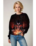 Miles Morales Electric Charge Black & Red Crewneck Sweatshirt