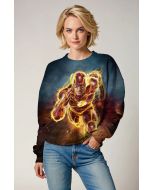 Crimson Velocity Crewneck – The Flash Streetforce Energy Sweatshirt