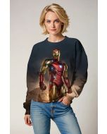 Stark Legacy Crewneck – Hero’s Resolve Gold & Red Sweatshirt