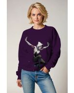 Spider-Woman Crewneck Sweatshirt - Purple Glow